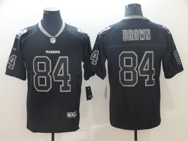 Men's Las Vegas Raiders Antonio Brown #84 Black Alternate Jersey